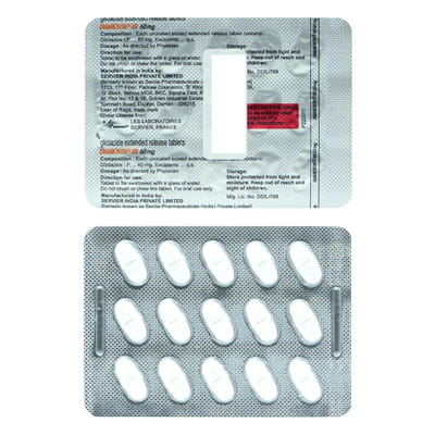 Diamicron Xr 60mg Strip Of 15 Tablets