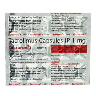 Tacroren 1Mg Strip Of 15 Capsules
