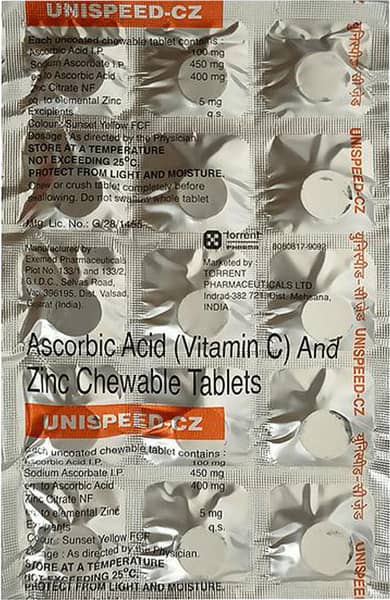 Unispeed Cz Strip Of 15 Chewable Tablets