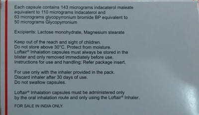Loftair 110/50mcg Strip Of 10 Inhalation Capsules