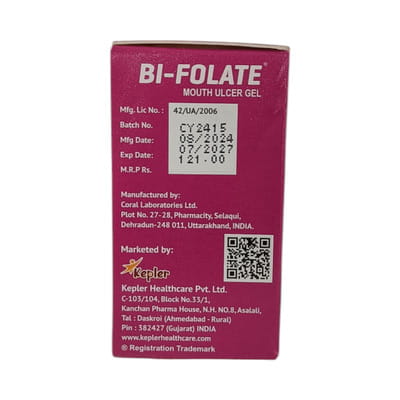 Bi Folate Bottle Of 15ml Mouth Gel