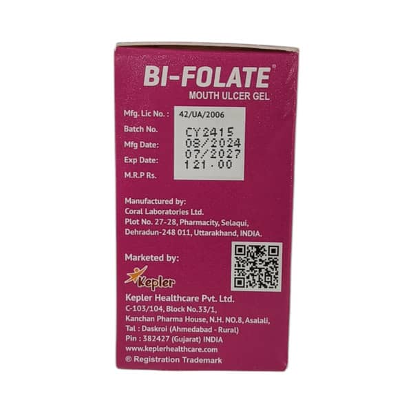 Bi Folate Bottle Of 15ml Mouth Gel