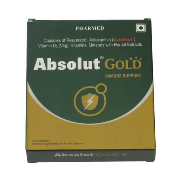 Absolut Gold Strip Of 10 Capsules