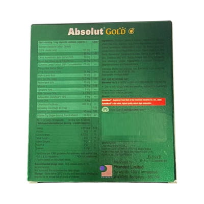 Absolut Gold Strip Of 10 Capsules