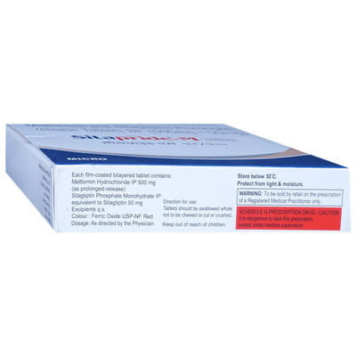 Sitapride M 50/500mg Strip Of 15 Tablets