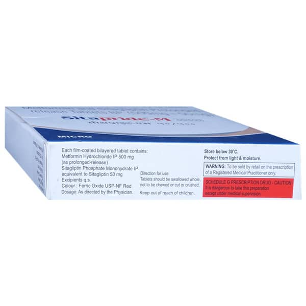 Sitapride M 50/500mg Strip Of 15 Tablets