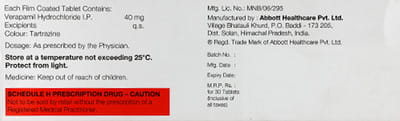 Calaptin 40mg Strip Of 30 Tablets