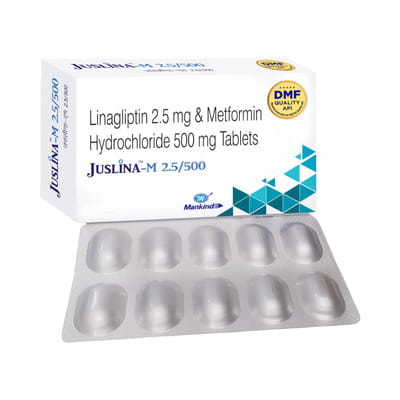 Juslina M 2.5/500mg Strip Of 10 Tablets