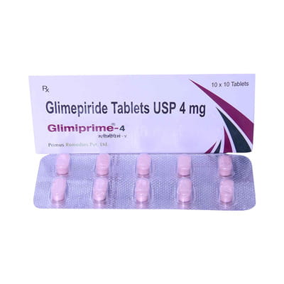 Glimiprime 4mg Strip Of 15 Tablets