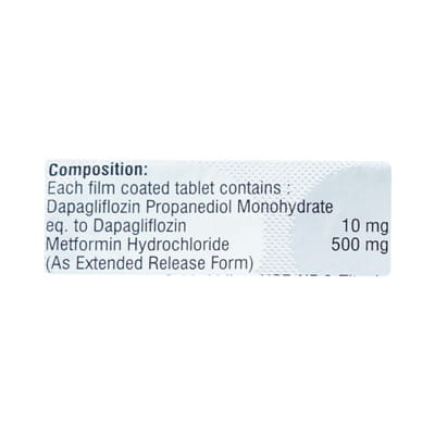 Dapagain M 10/500mg Strip Of 15 Tablets