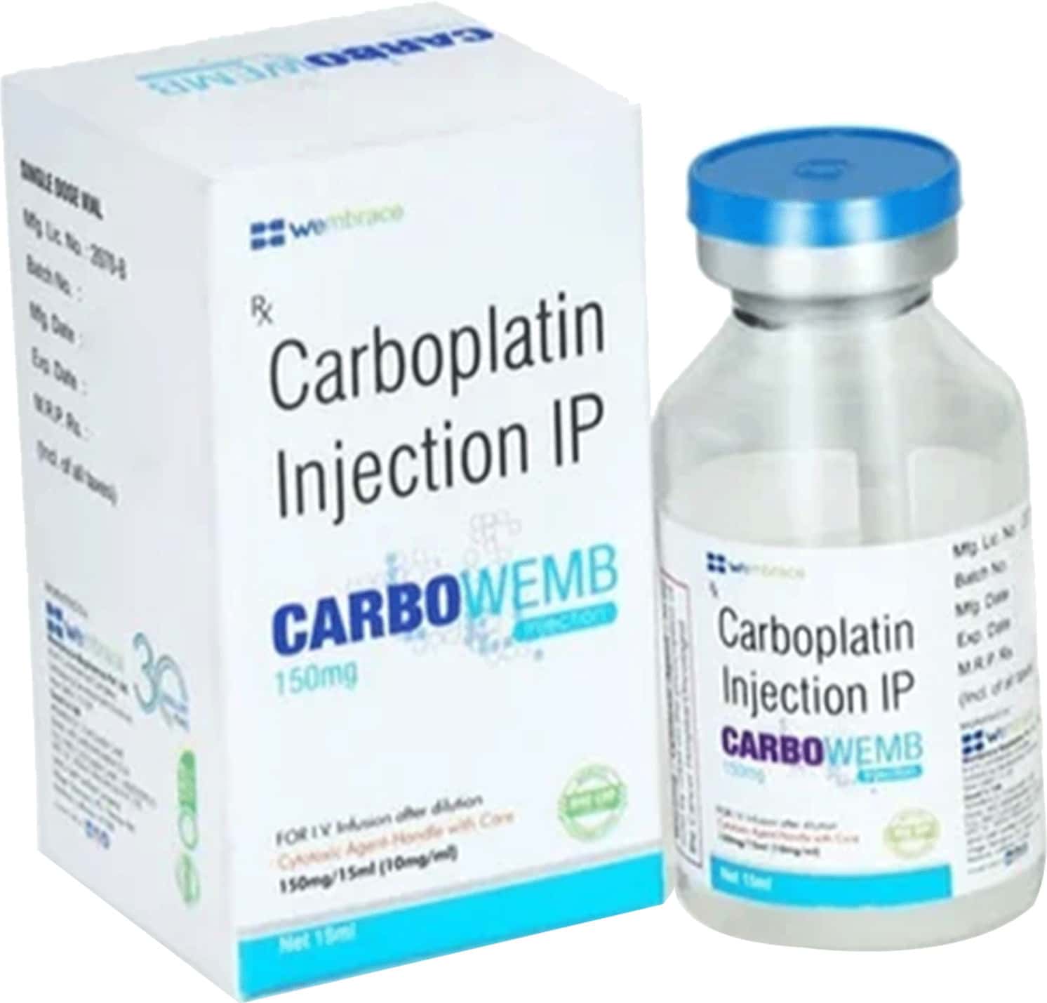carbowemb 150mg vial of 15ml injection