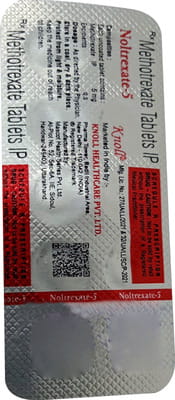 Noltrexate 5mg Strip Of 10 Tablets