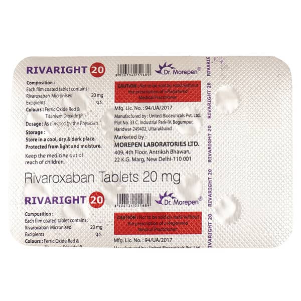 Rivaright 20Mg Strip Of 14 Tablets