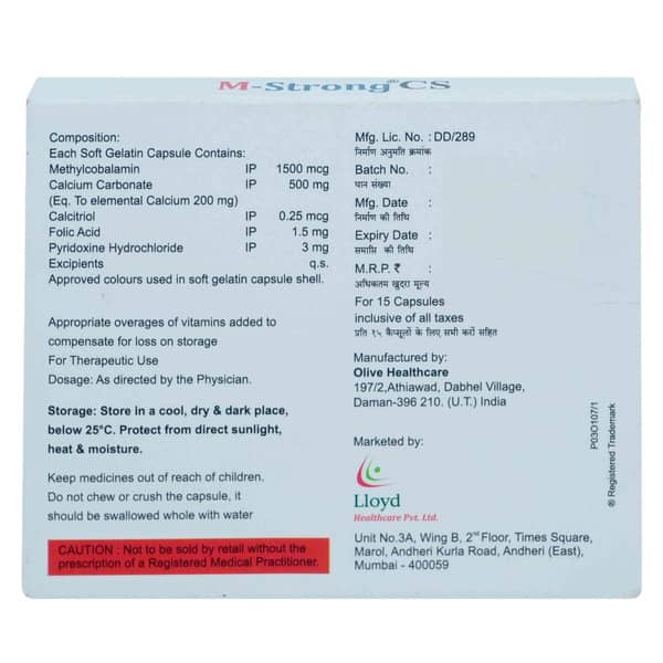 M-Strong CS Softgel Capsule