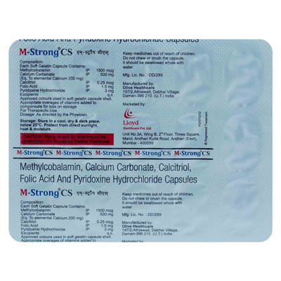 M Strong Cs Strip Of 15 Softgel Capsules