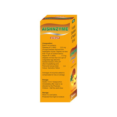 Aishnzyme Pineapple Flavour Bottle Of 200ml Syrup