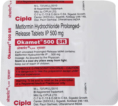 Okamet Sr 500mg Strip Of 15 Tablets