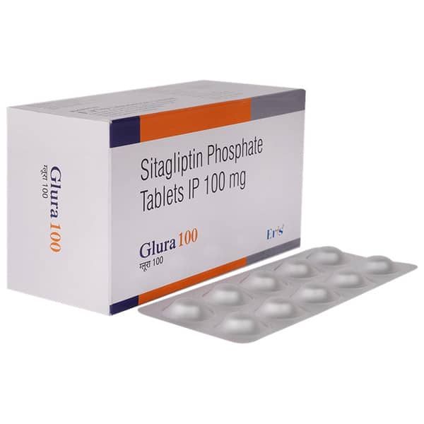 Glura 100mg Strip Of 10 Tablets
