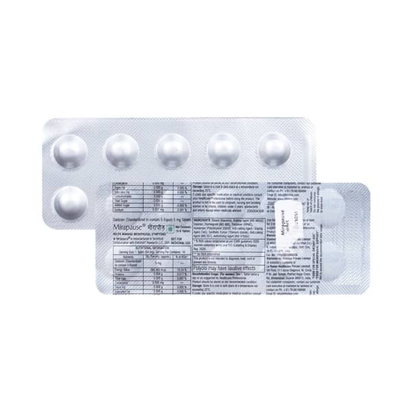 Mirapause 5mg Strip Of 10 Tablets