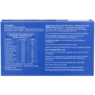 Pyloshot Strip Of 10 Capsules