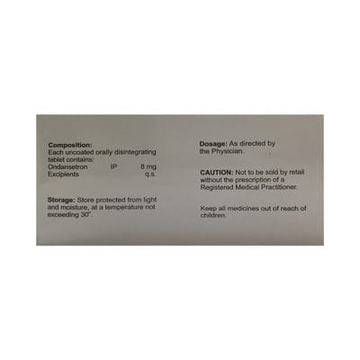 Vomiford 8mg Md Strip Of 10 Tablets