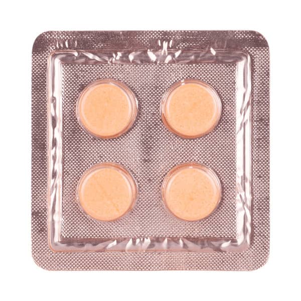 Vito 60k Orange Flavour Sugar Free Strip Of 4 Chewable Tablets