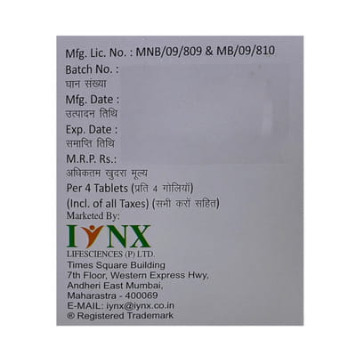 Vito 60k Orange Flavour Sugar Free Strip Of 4 Chewable Tablets