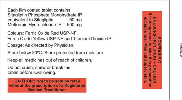 Sita OD Met 50/500mg Tablet