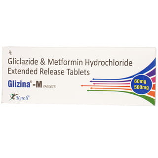 Glizina M 60/500Mg Strip Of 10 Tablets