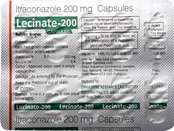 Lecinate 200mg Strip Of 10 Capsules