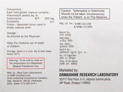 Lecinate 200mg Strip Of 10 Capsules