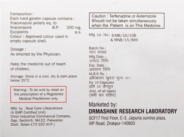 Lecinate 200mg Strip Of 10 Capsules