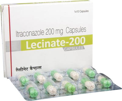 Lecinate 200mg Strip Of 10 Capsules