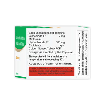 Glipride Mf 2mg Strip Of 10 Tablets