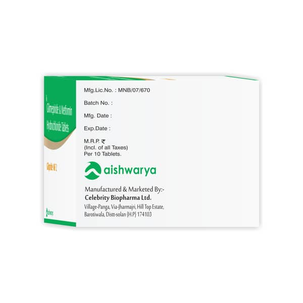 Glipride Mf 2mg Strip Of 10 Tablets