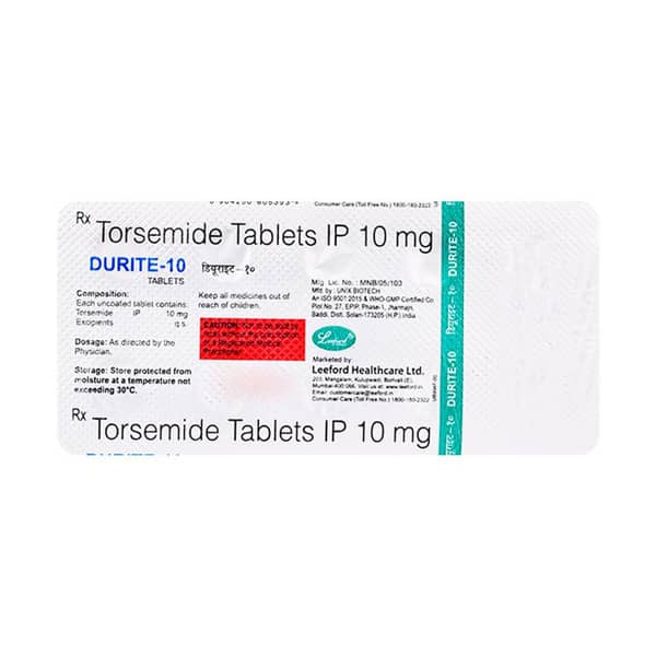 Durite 10mg Strip Of 10 Tablets
