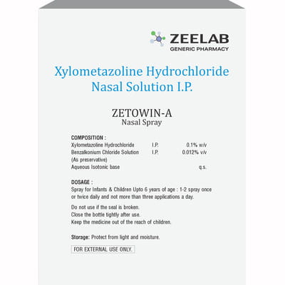 Zetowin A Bottle Of 10ml Nasal Spray