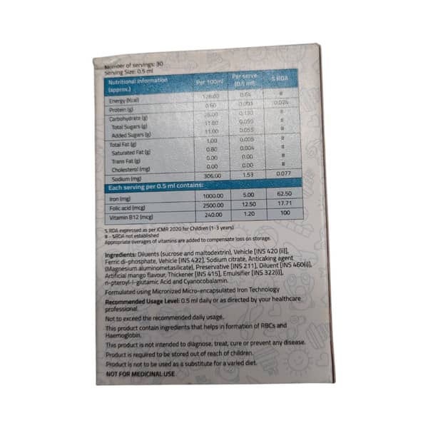 Tasiron Mango Flavour Bottle Of 15ml Oral Drops