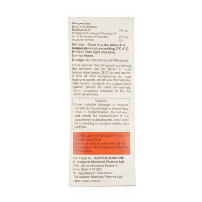 Combihale Fb 0.5mg 2ml Packet Of 5 Respules
