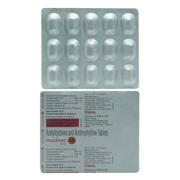 Mucinac Ab Strip Of 15 Tablets