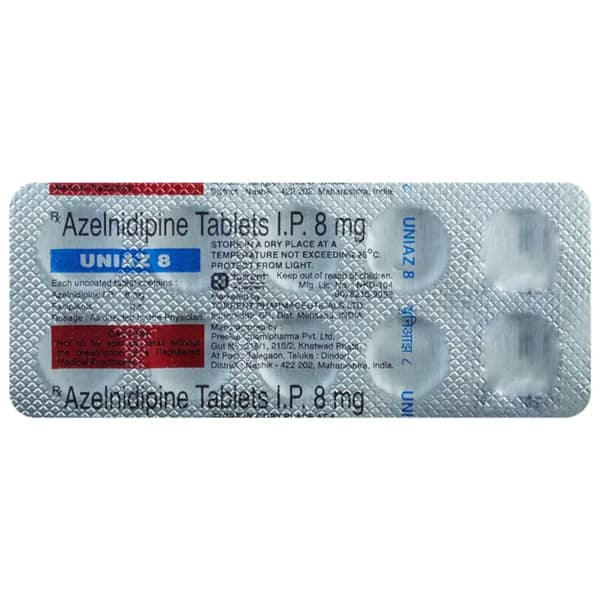 Uniaz 8mg Strip Of 10 Tablets