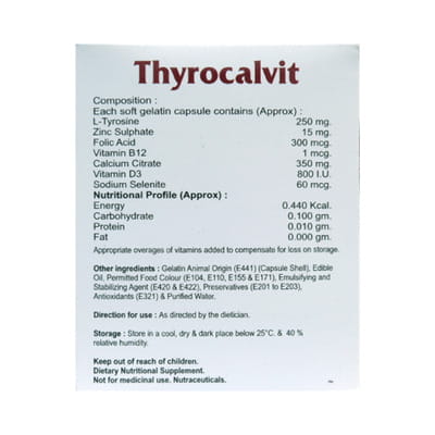Thyrocalvit Capsule Strip Of 10 10s