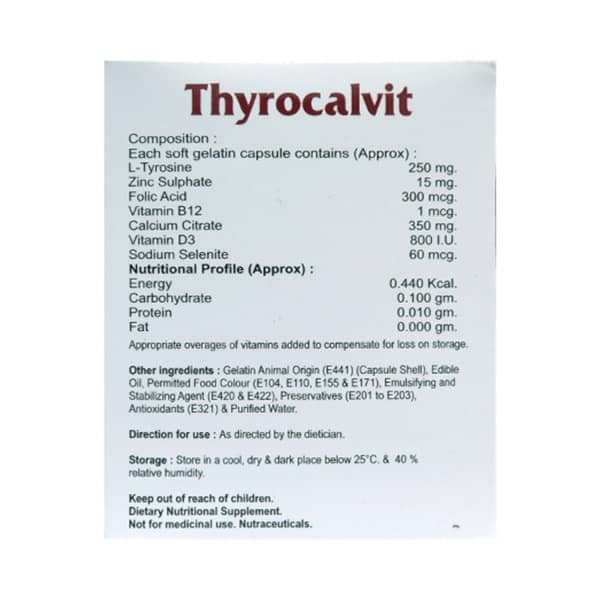 Thyrocalvit Strip Of 10 Capsules