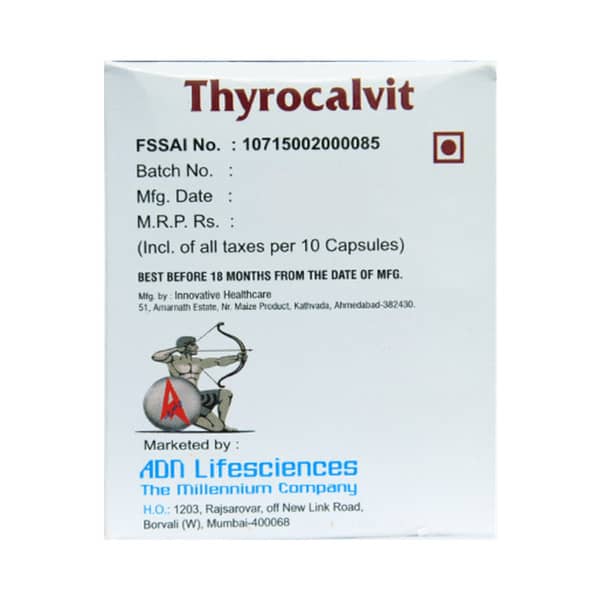 Thyrocalvit Strip Of 10 Capsules
