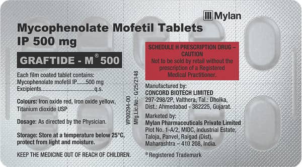Graftide M 500Mg Strip Of 10 Tablets