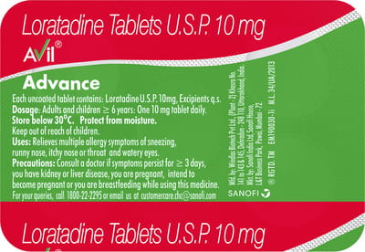 Avil Advance Tablet 5'S