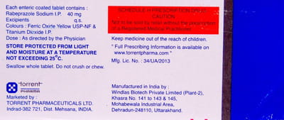 Veloz 40mg Strip Of 10 Tablets