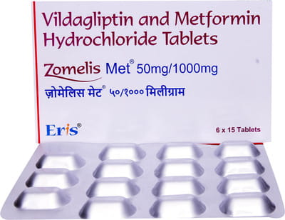 Zomelis Met 50/1000mg Strip Of 15 Tablets