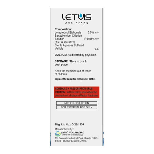 Letvis Bottle Of 5Ml Eye Drops