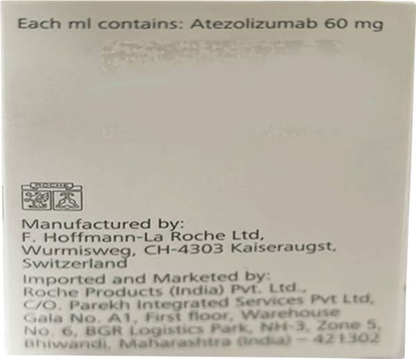 Tecentriq 840mg Vial Of 14ml Solution For Infusion